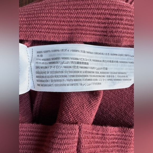 Abercrombie & Fitch pink Mauve Midi bodycon Dress Medium Tall - Picture 6 of 6